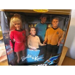 Star Trek Barbie And Ken 30th Anniversary Collector Edition Gift Set NRFB!